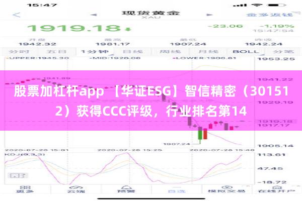 股票加杠杆app 【华证ESG】智信精密（301512）获得CCC评级，行业排名第14