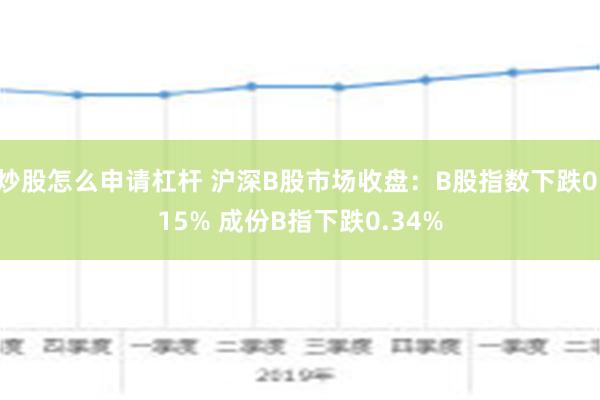 炒股怎么申请杠杆 沪深B股市场收盘：B股指数下跌0.15% 成份B指下跌0.34%