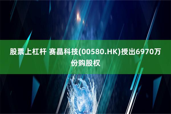 股票上杠杆 赛晶科技(00580.HK)授出6970万份购股权