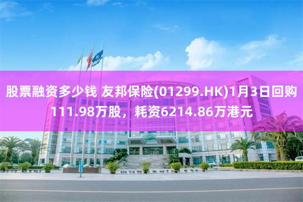 股票融资多少钱 友邦保险(01299.HK)1月3日回购111.98万股，耗资6214.86万港元